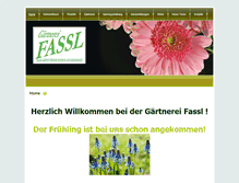 Tablet Screenshot of gaertnerei-fassl.at